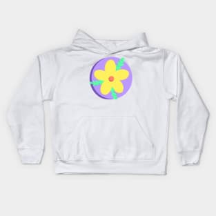 Yellow flower Kids Hoodie